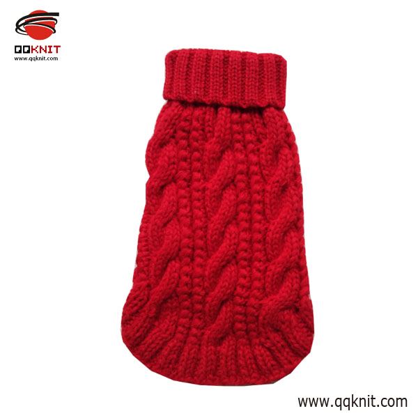 Big Discount Pattern Knit Dog Sweater -
 Cable knit dog sweater pet jumper manufacturer | QQKNIT – Qian Qian