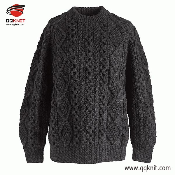 Factory Free sample Cable Knit Women Sweater - Cotton Cable Knit Sweater Women Custom Jumper|QQKNIT – Qian Qian