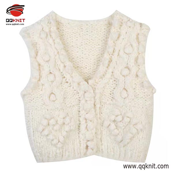 8 Year Exporter Cable Knit Sweater For Women -
 Knit Sweater Vest for Women OEM Button Down Cardigan|QQKNIT – Qian Qian