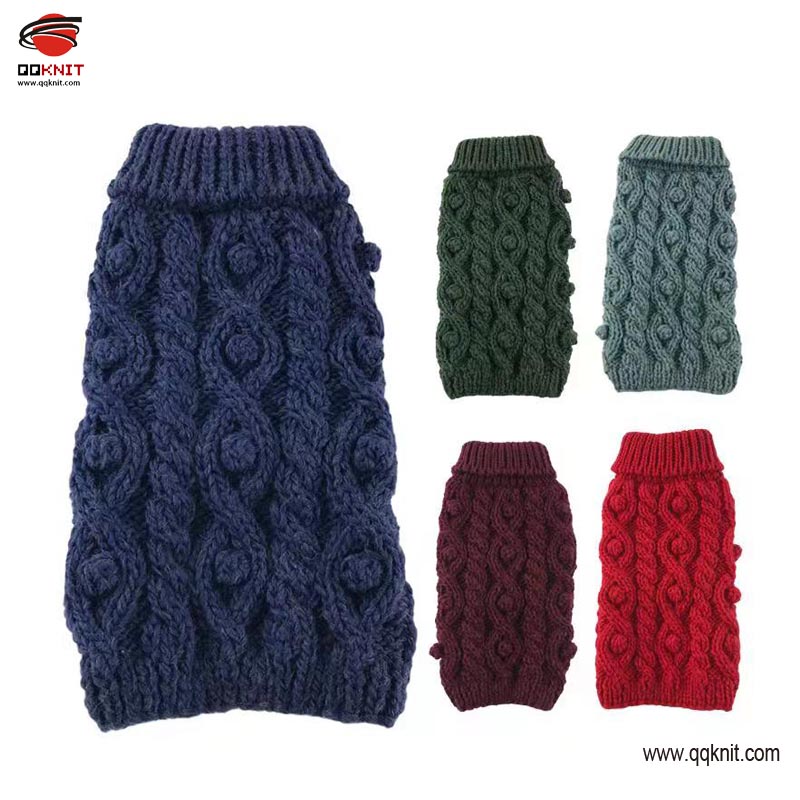 2022 High quality Cable Knit Dog Sweaters - Knitted dog sweater handmade with cable pattern | QQKNIT – Qian Qian