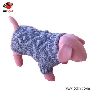 Hand knitted wool dog sweater free pattern | QQKNIT