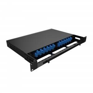 Fiber Optic Patch Panel 1U for SC LC ST Customized Interfaces