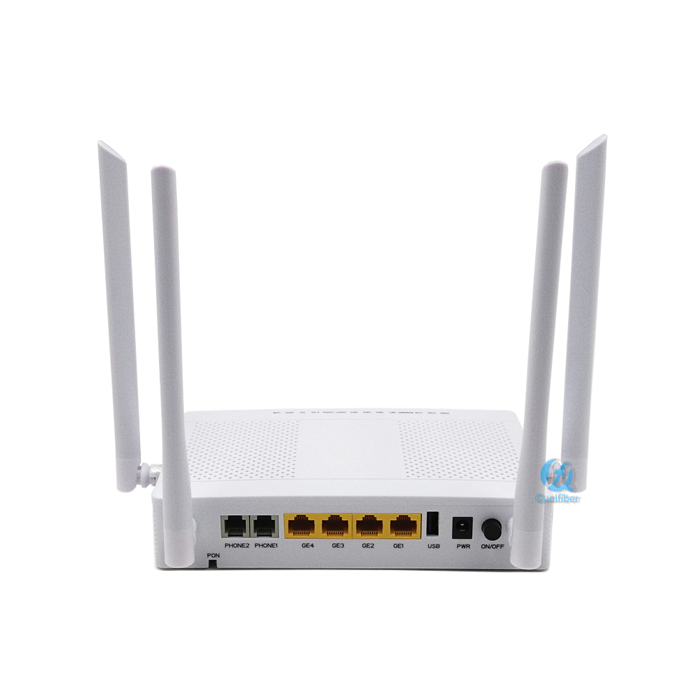 XPON 4GE LAN Ports 1200AC WiFi with 2 POTS for Telephone Featured Image