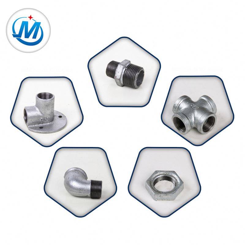 Passed ISO 9001 Test For Gas Connect BS Galvanized Malleable Iron Water Supply Pipe Fittings