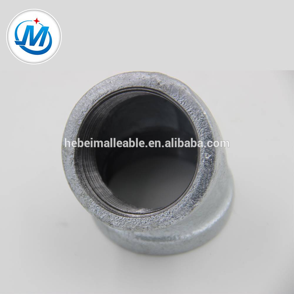 hebei BS standard hot dipped galvanized 45 degree elbow