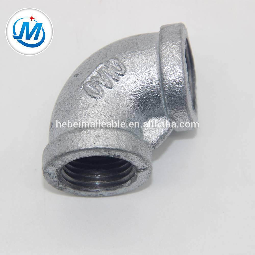 Factory directly Male Pipe Nipple - BS NPT DIN thread black gi cast iron malleable iron pipe fitting – Jinmai Casting