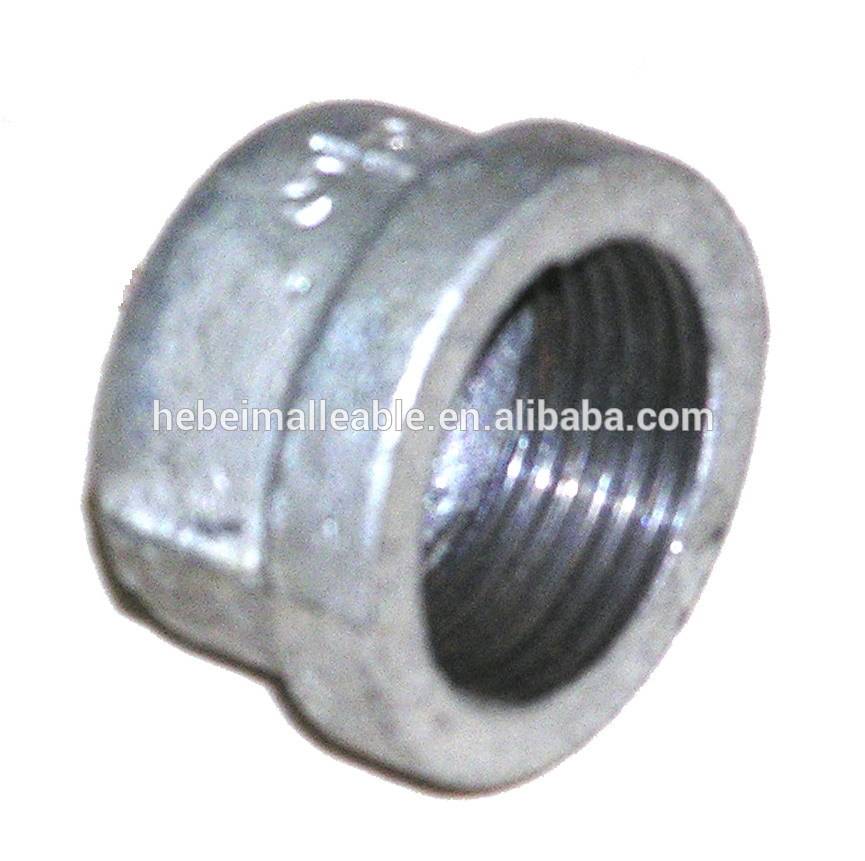 galvanized ductile iron water pipe compression bellmouth pipe fitting cap