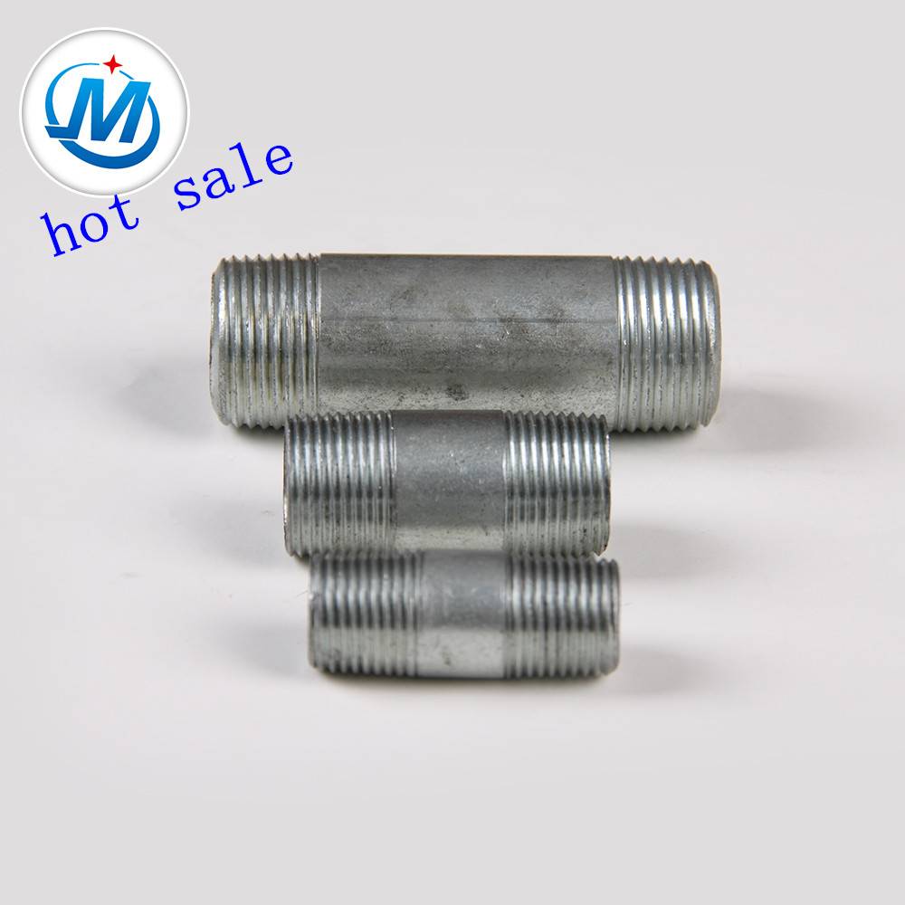 Wholesale Discount High Pressure Flexible Rubber Joint - Galvanized and Black Male Threads Steel Pipe Nipple – Jinmai Casting