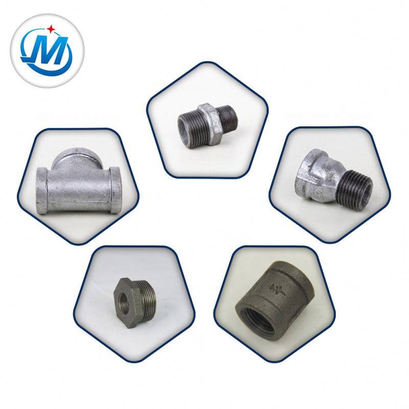 Din Thread Water And Gas Cross Malleable Iron Pipe Fittings