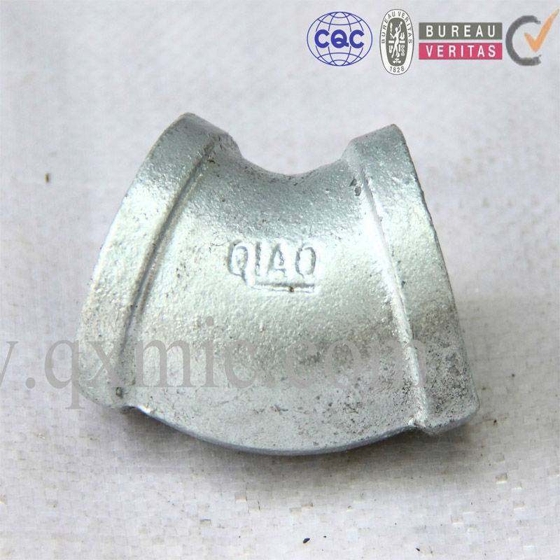 Quality Inspection for Elbow Pipe Bend Pipe Joint - factory elbow hot dipped galvanized malleable cast iron 45 degree pipe fitting male/female elbow – Jinmai Casting