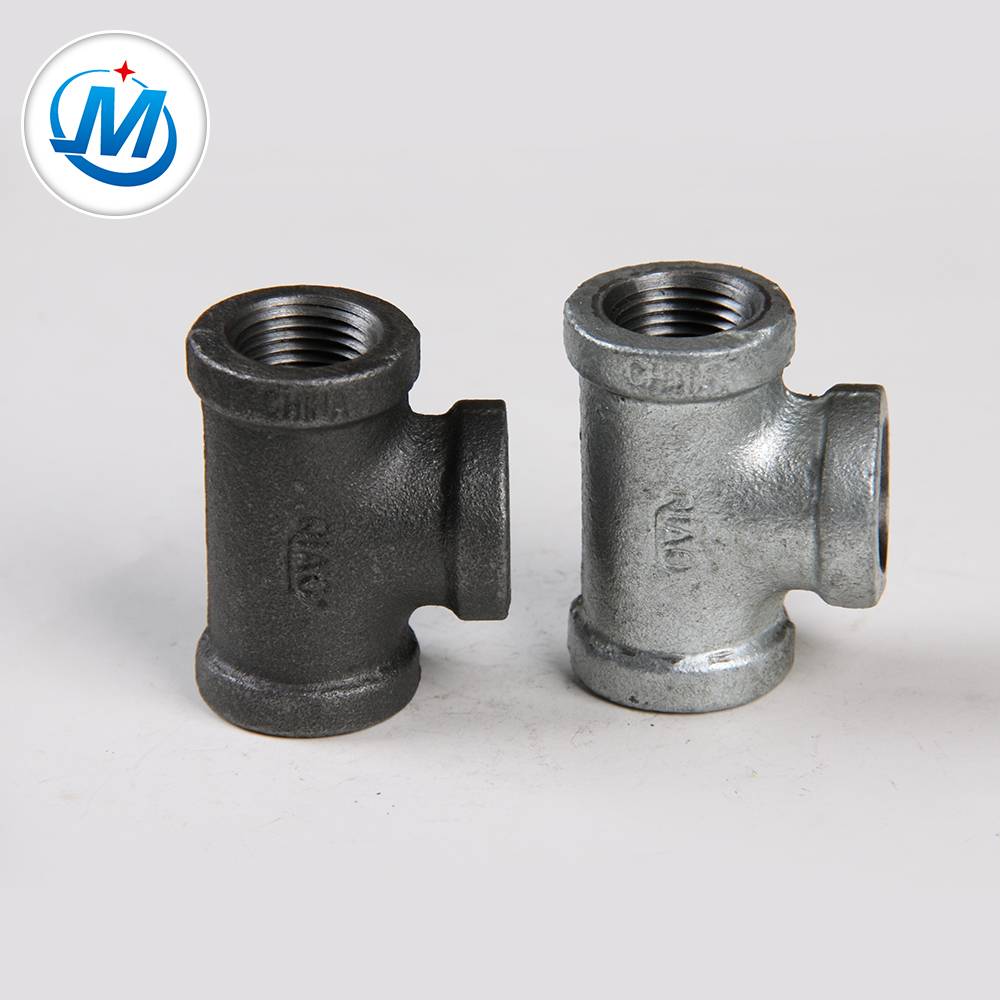 Galvanized Malleable Iron Pipe Fitting Reducing Tee