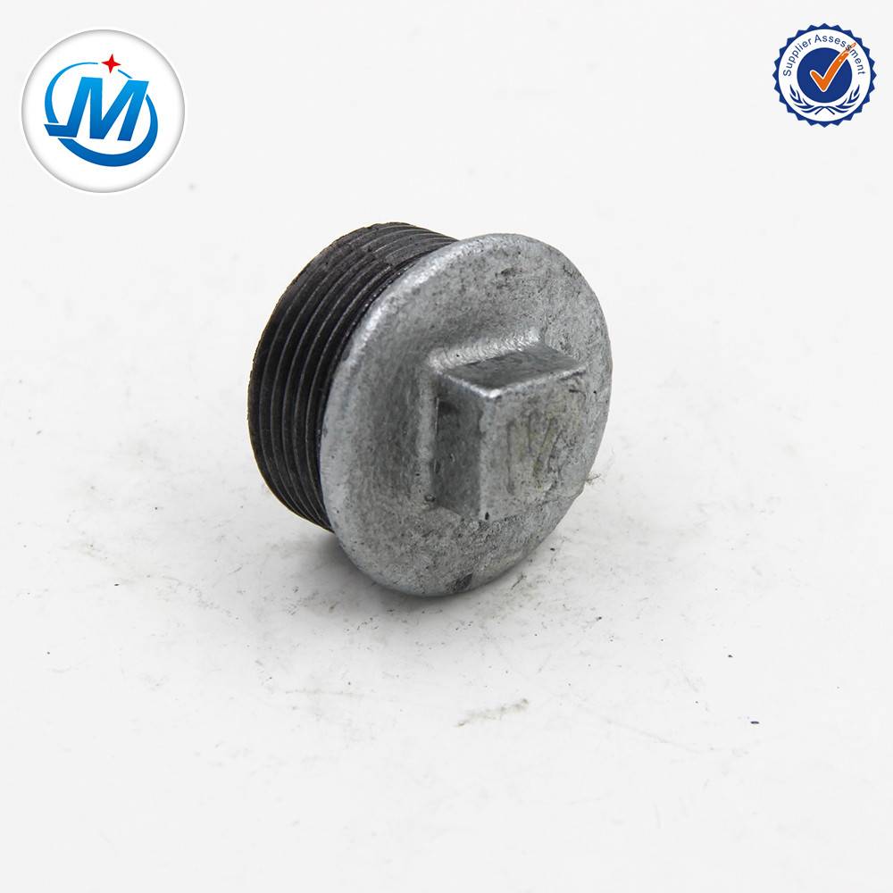 Europe style for Pvc Sanitary Fitting - hot dipped galvanized Malleable Iron Pipe Fitting Beaded Plug – Jinmai Casting