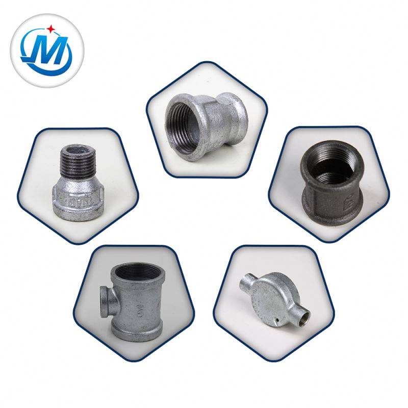 banded beaded bs npt thread galvanized malleable cast iron pipe fitting