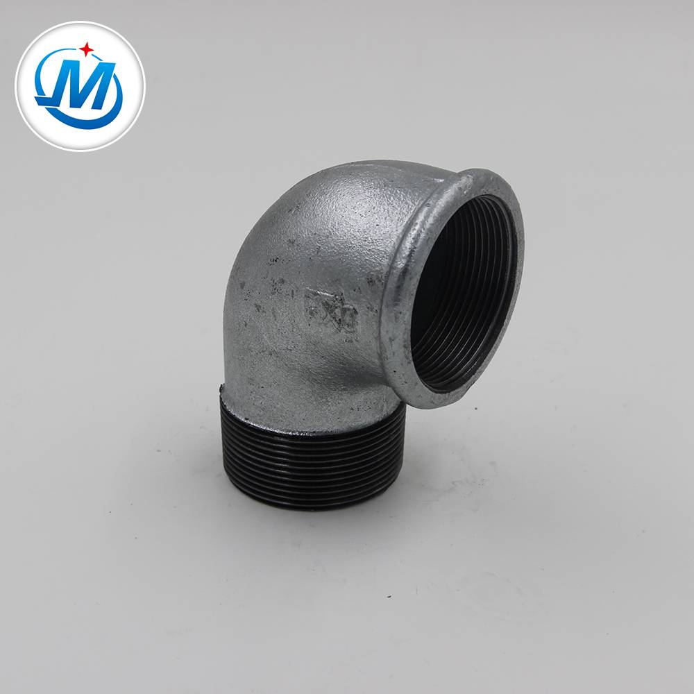 Wholesale Price Threaded Rubber Expansion Joint - galvanized black 92elbow banded beaded Malleable cast iron pipe fittings – Jinmai Casting