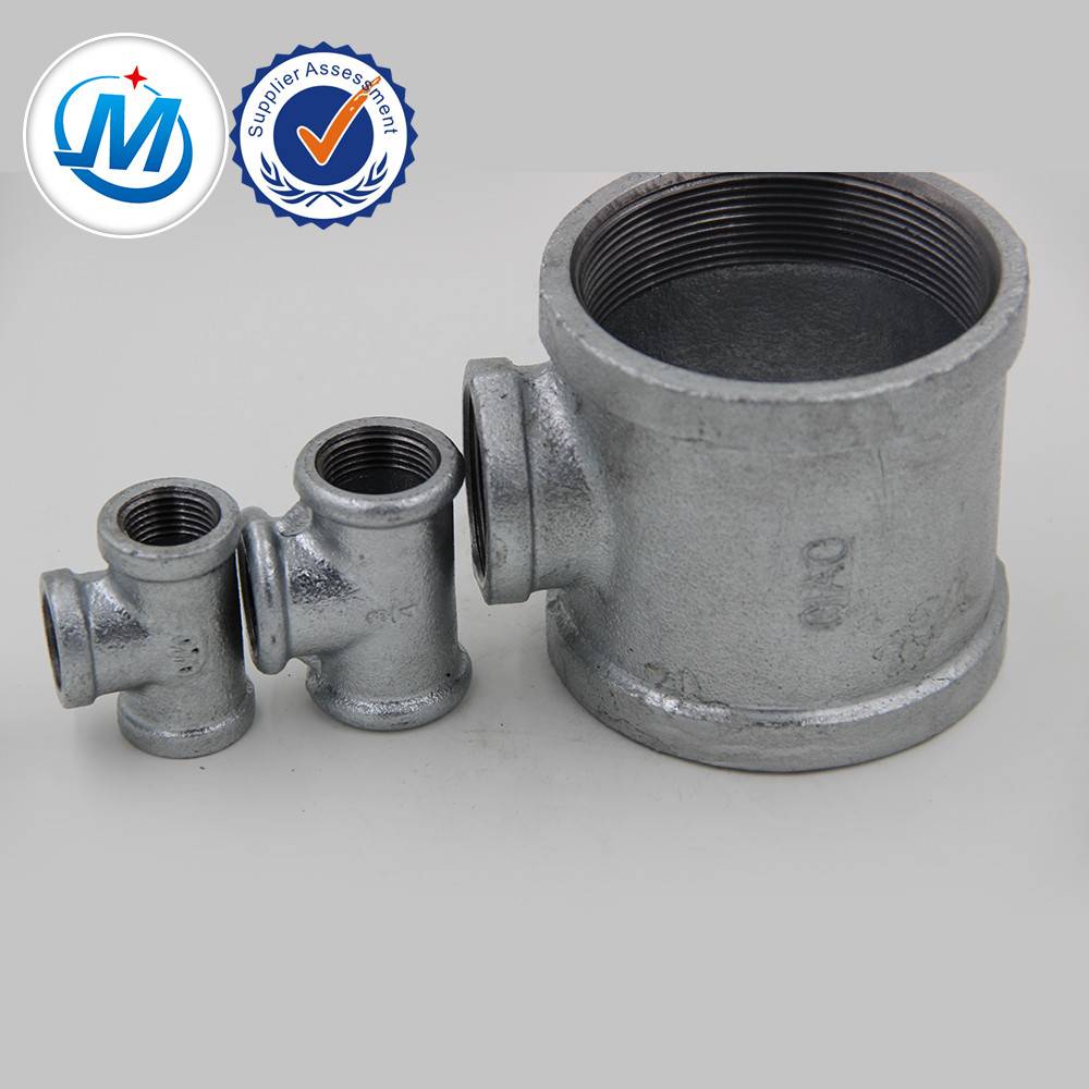Bottom price Black Side Outlet Tee - QIAO welcomed cast iron pipe fitting galvanized pipe fitting male tube fitting – Jinmai Casting