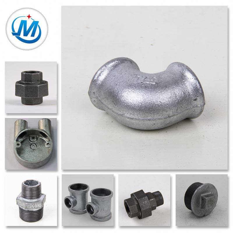 Wholesale Pipe Fittings Chart - BS Galvanized Gi Malleable Iron Pipe Fittings Used In Steam Heating Pipeline – Jinmai Casting