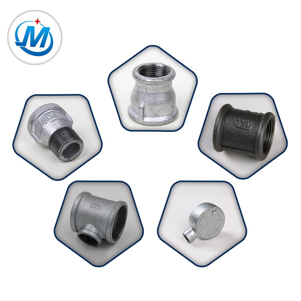 Building Plumbing Hardware Hot Dipped Galvanized Malleable Cast Iron Pipe Fitting