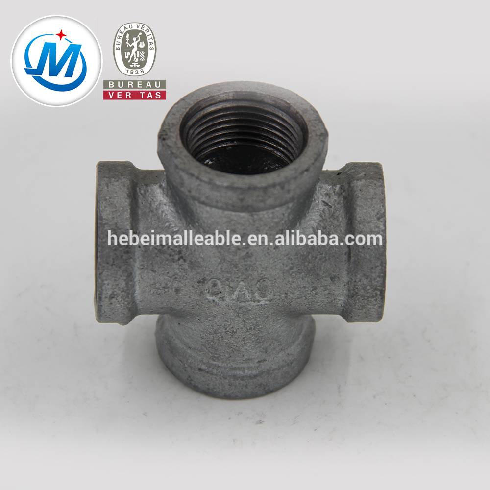 Lowest Price for Male Female Flange Coupling - QXM brand NPT standard fittings 4 way cross pipe – Jinmai Casting