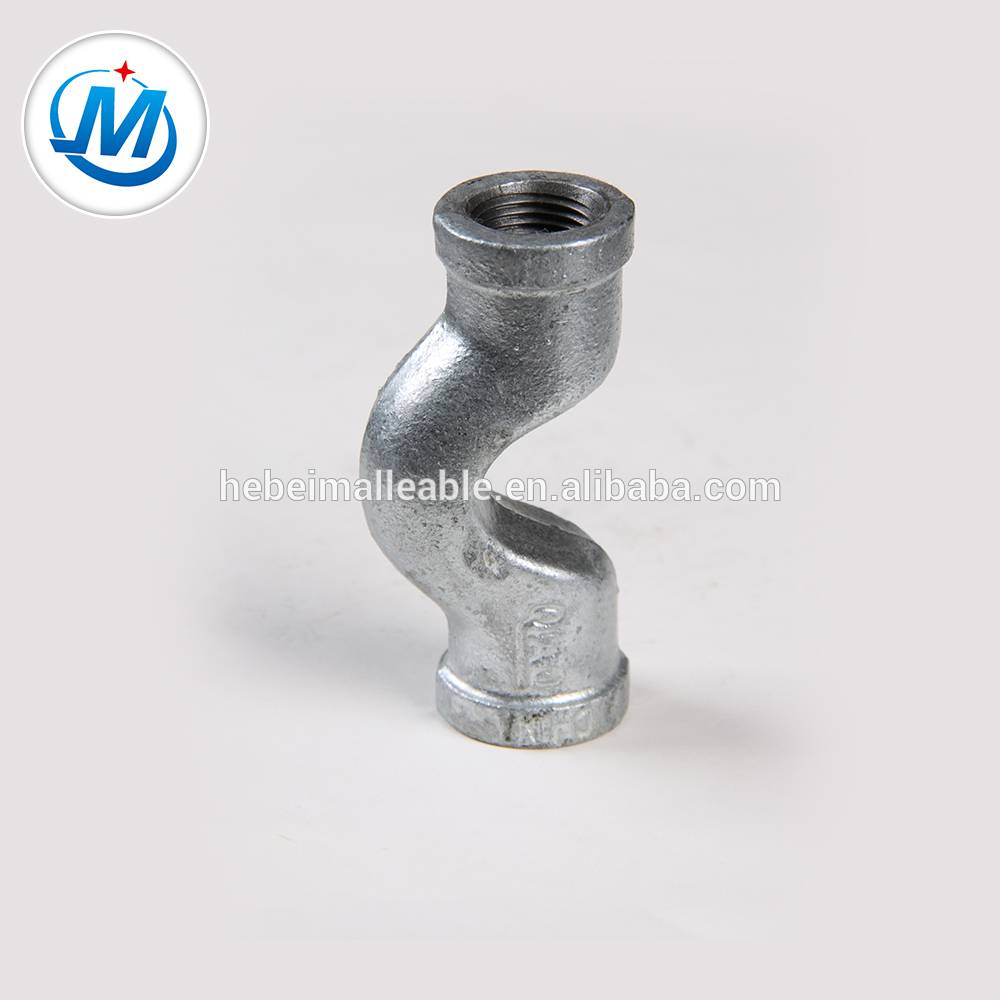 Best quality Stainless Steel Pipe Fitting Bend - BSEN 10242/ASTMA197 galvanized Malleable Iron pipe fitting crossover – Jinmai Casting