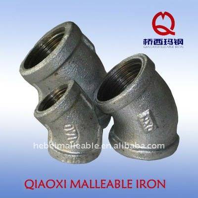 18 Years Factory Stainless Steel Pipe Fitting Class150 - G.I. pipe fitting elbow 45 degree – Jinmai Casting