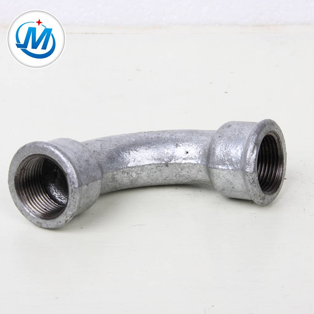 Popular Design for U Shape Pipe Fitting For Channel - Hebei black ANSI standard malleable iron bends female 90 pipe fittings – Jinmai Casting