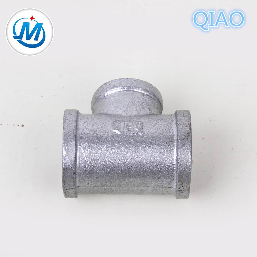 Good User Reputation for Brass Tank Hose Connector Tube Pipe - Galvanized Malleable Iron Pipe Fittings Tee QIAO Brand – Jinmai Casting