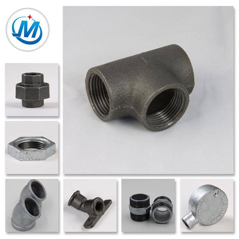 DIN Standard Gas Connect Threaded Gi m.i Malleable Iron Pipe Fitting