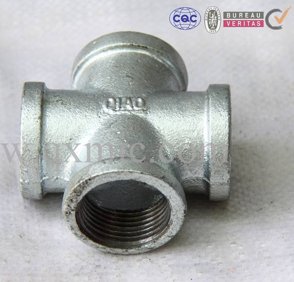 Factory Supply Stainless Steel Pipe Fittings Food Grade - black / galvanized malleable cast iron pipe fittings cross – Jinmai Casting