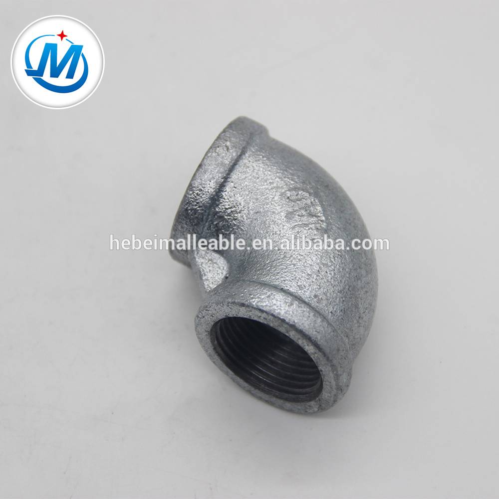 malleable iron pipe fitting hot-dipped galvanized elbow