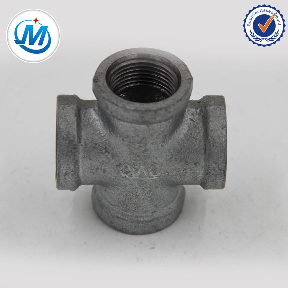 5 Inch Casting Malleable Iron Pipe Fitting Banded Four Way Fitting Cross