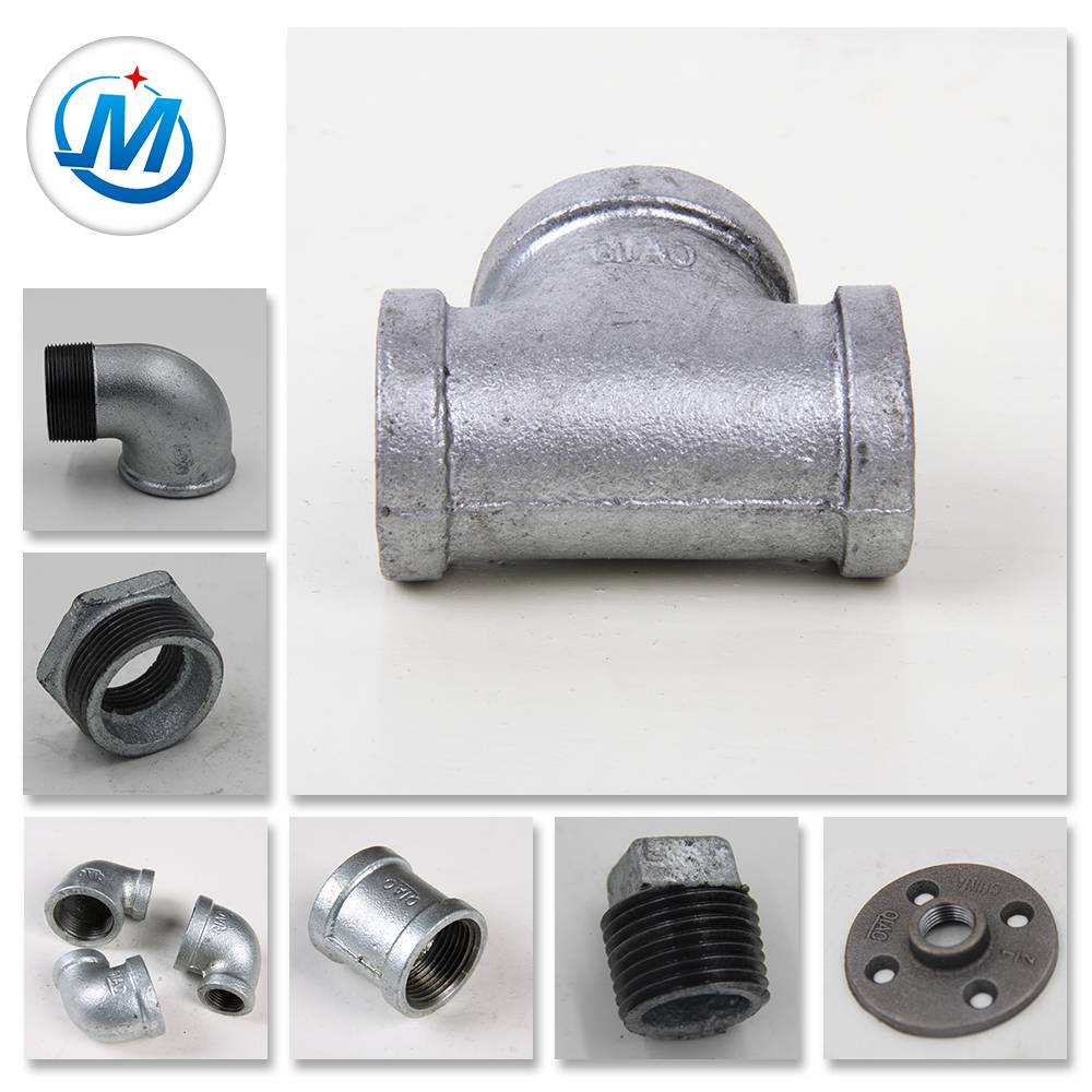 Malleable Iron Pipe Fitting Banded Beaded and Plain Type Bushing Elbow Tee