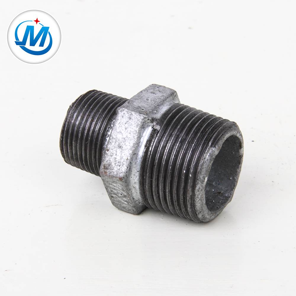factory produces cast iron pipe fittings with reducing nipple