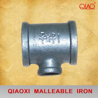 Hot dipped galvanized Banded Type Malleable iron pipe fitting Reducing Tee