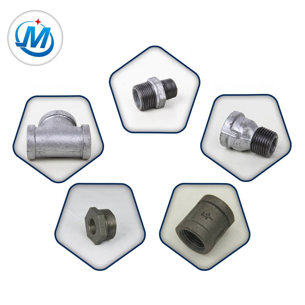 Hot BS Threads Plumbing Galvanized g.i Malleable Iron Pipe Fittings