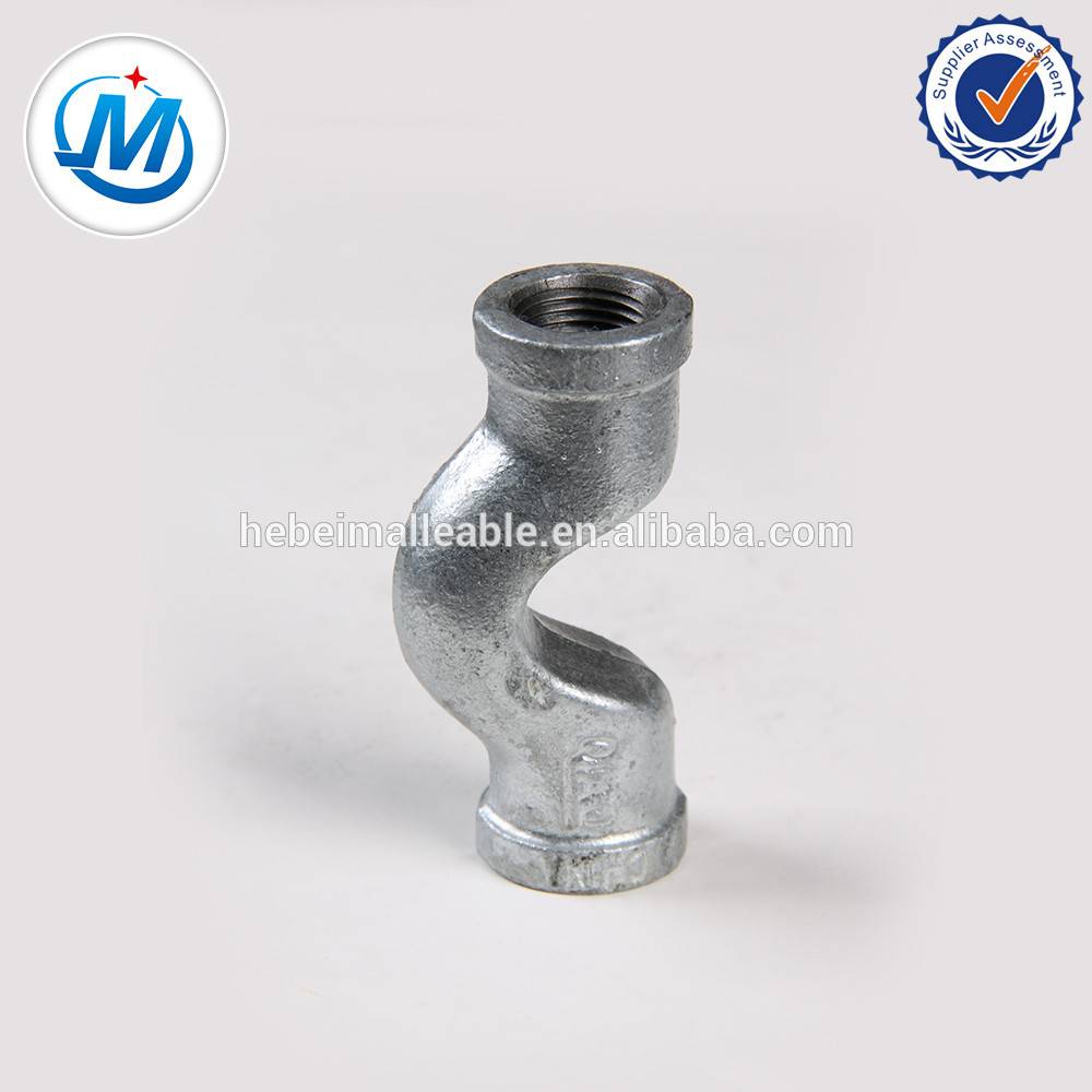 plumbing parts malleable iron pipe fittings crossover,banded