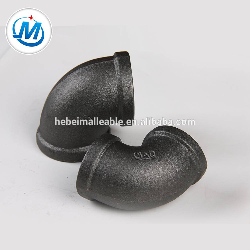 malleable iron pipe fitting with Black Surface new product elbow