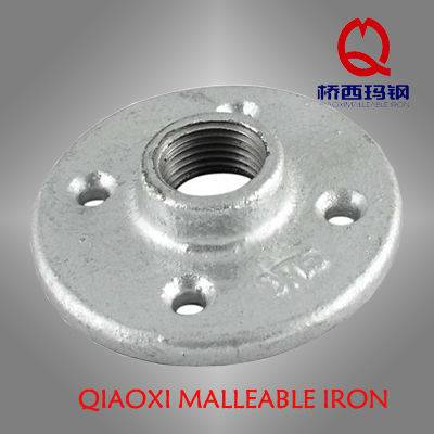 electric galvanized Malleable Iron Pipe Fitting floor flange