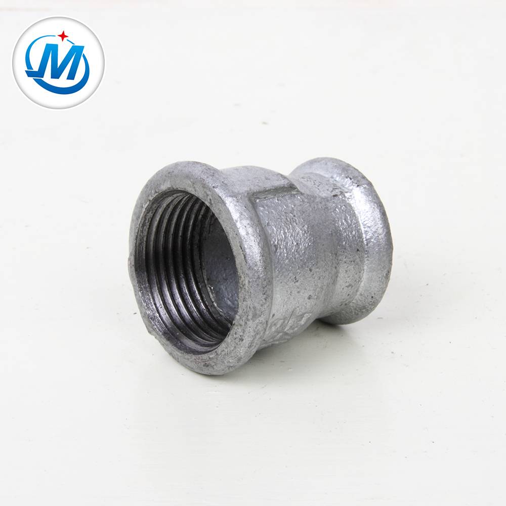 OEM China Stainless Steel Threaded Hose Ferrule - 1/2'' 3/4'' black malleable iron pipe fitting Reducing Socket – Jinmai Casting