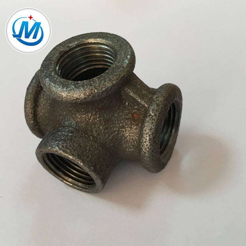Factory wholesale Malleable Iron Galvanized Pipe Fittings - Passed BV Test Competitive Price DIN Malleable Cast Iron Banded Equal Side Outlet Tee – Jinmai Casting