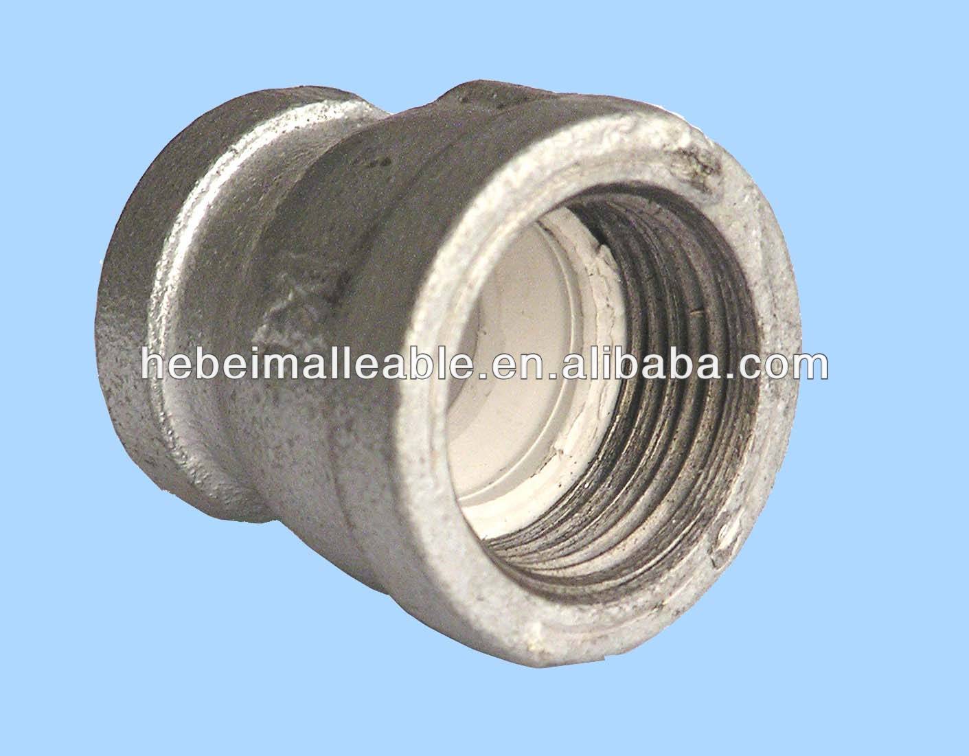 malleable iron pipe fittings socket lining plastic