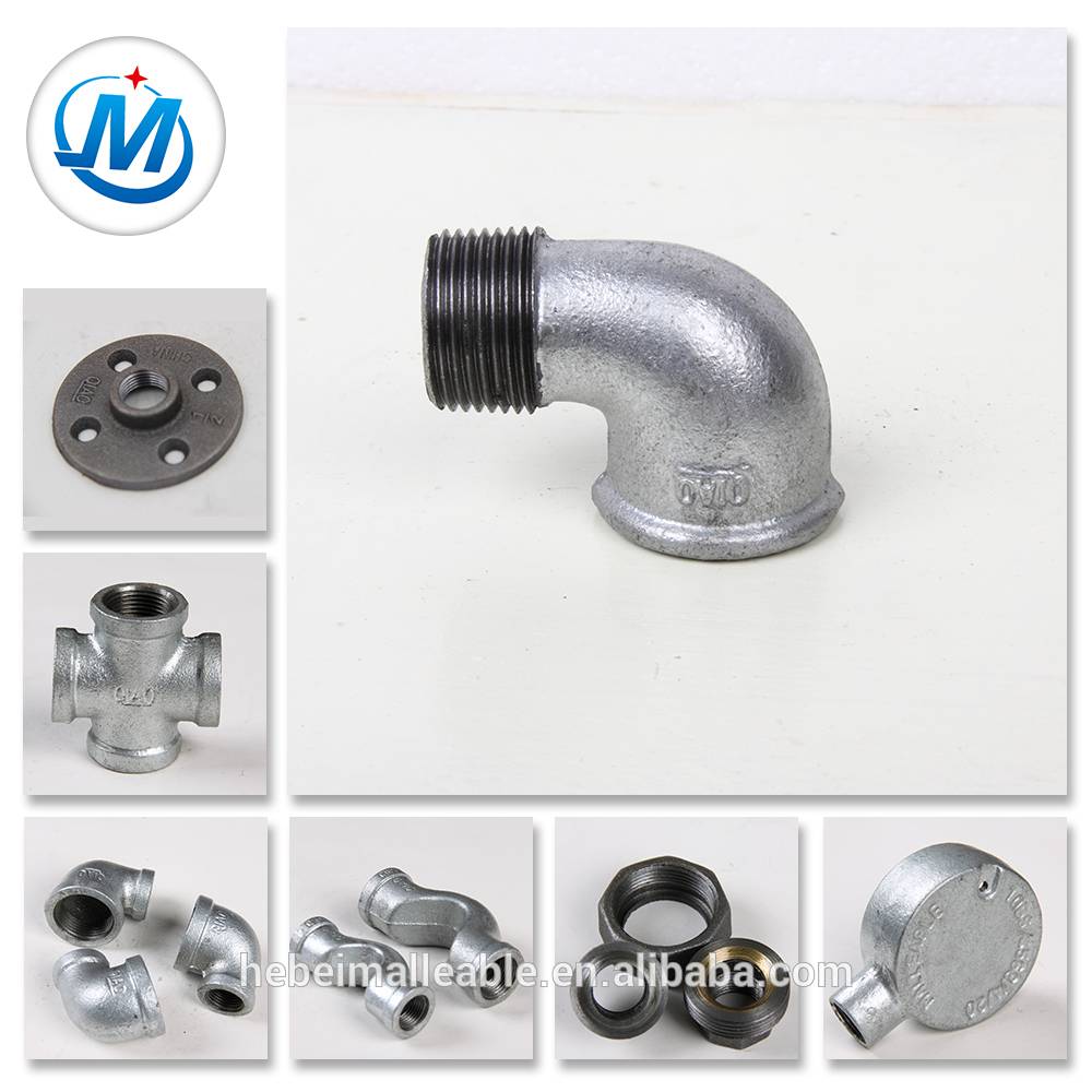 beaded malleable iron pipe fittings