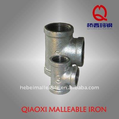 OEM/ODM Factory Hexagon Nipple Equal - gi malleable iron pipe fitting cast test screw joint tee – Jinmai Casting