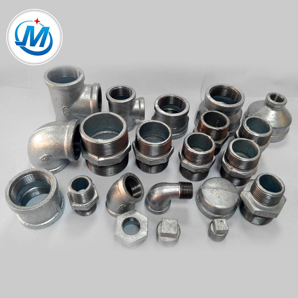 Metal Manufacturer Hot Dipped Galvanized GI Malleable Iron Pipe Fitting For Bathroom