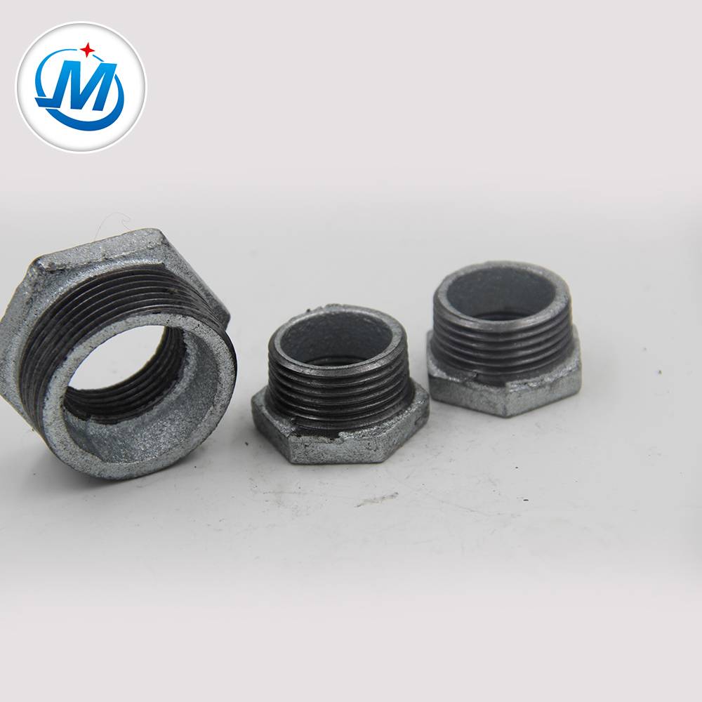 galvanized black male threaded bushing malleable cast iron pipe fittings