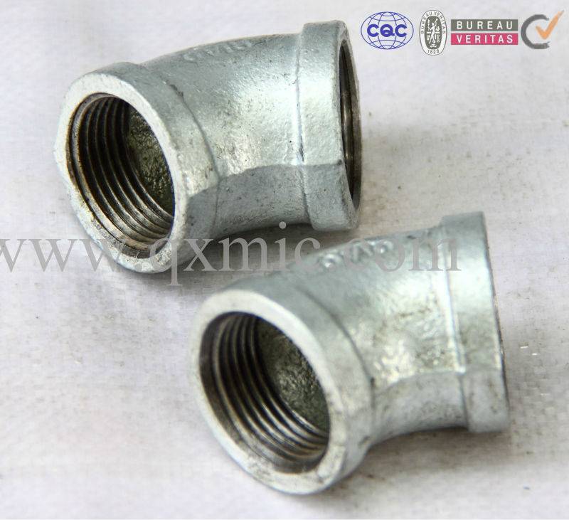 Banded GI Cast Iron Elbow Pipe Fitting Malleable Iron Pipe Fittings