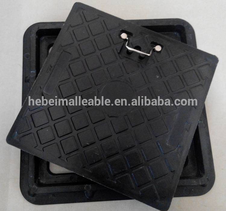 factory low price 10mm Compression Fitting - square composite manhole cover EN124 D400/plastic manhole cover/waterproof manhole cover – Jinmai Casting