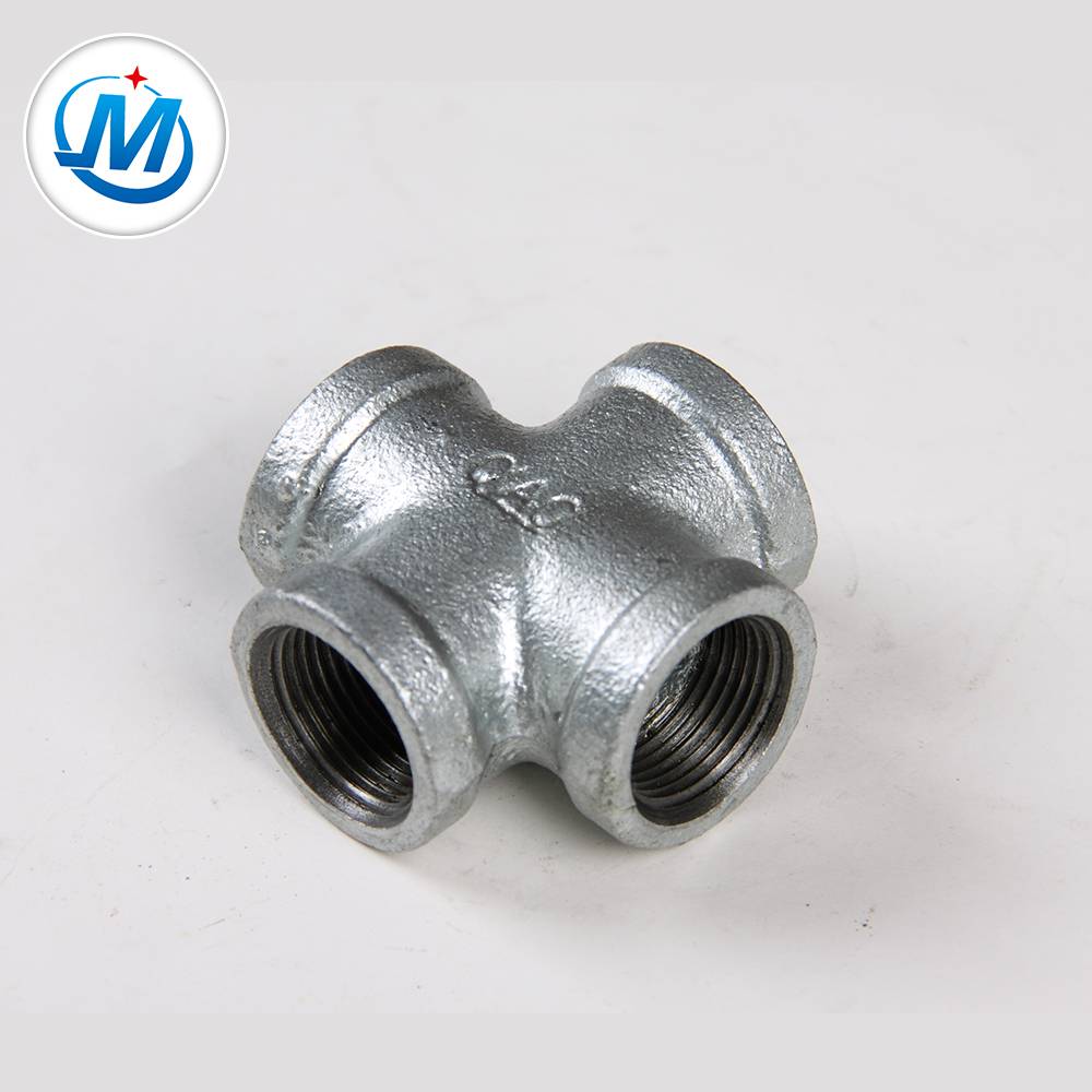 BV Certification 1/8 to 6 Inch Malleable Cast Iron Pipe Fitting Cross