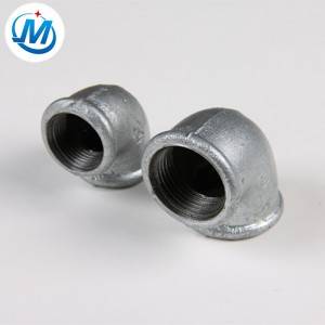 DIN En10242 Standard Galvanized/Black Malleable Iron Pipe Fitting Elbow 90 Degree