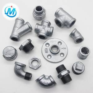 Bargain price stock goods hot dipped galvanized malleable iron pipe fittings