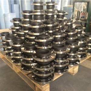 DIN DN50 65 80 100 PN10 16 ss304 316 316l Stainless Steel Flange Flexible Rubber Soft Joint Flange